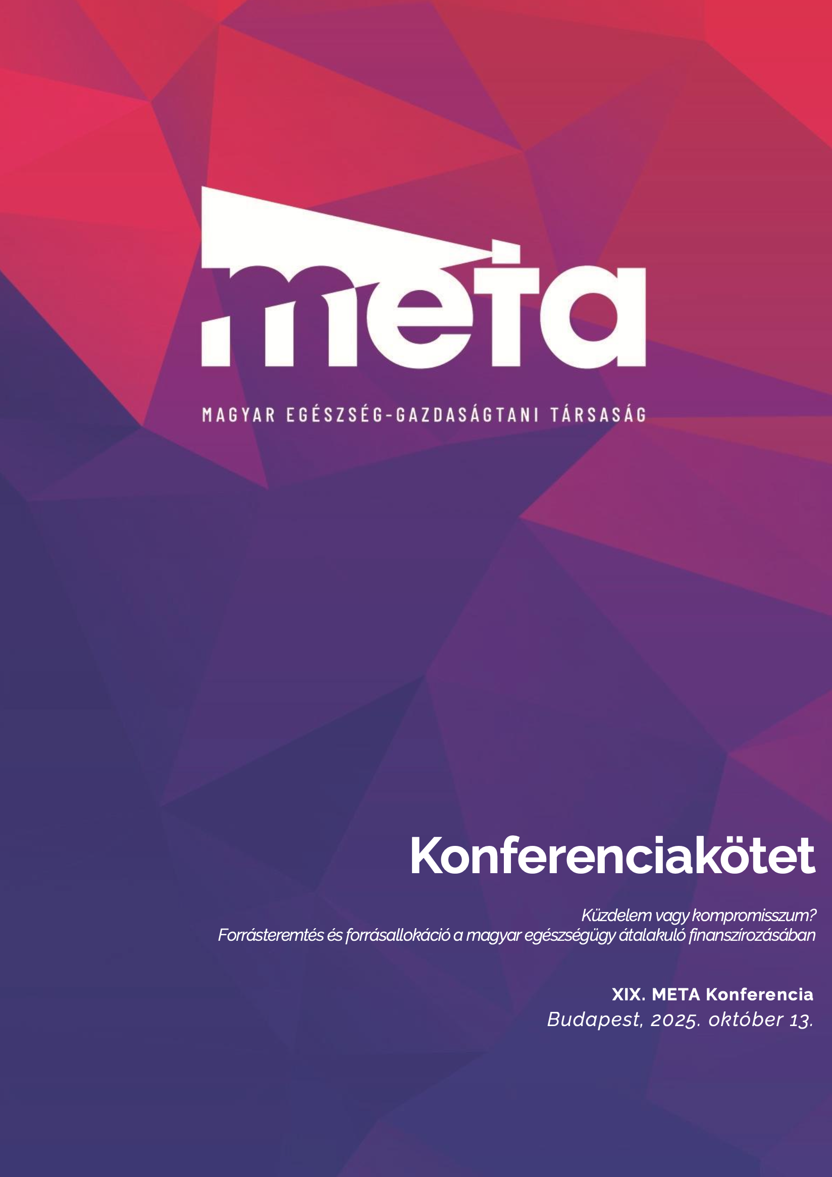 META Konferencia borító